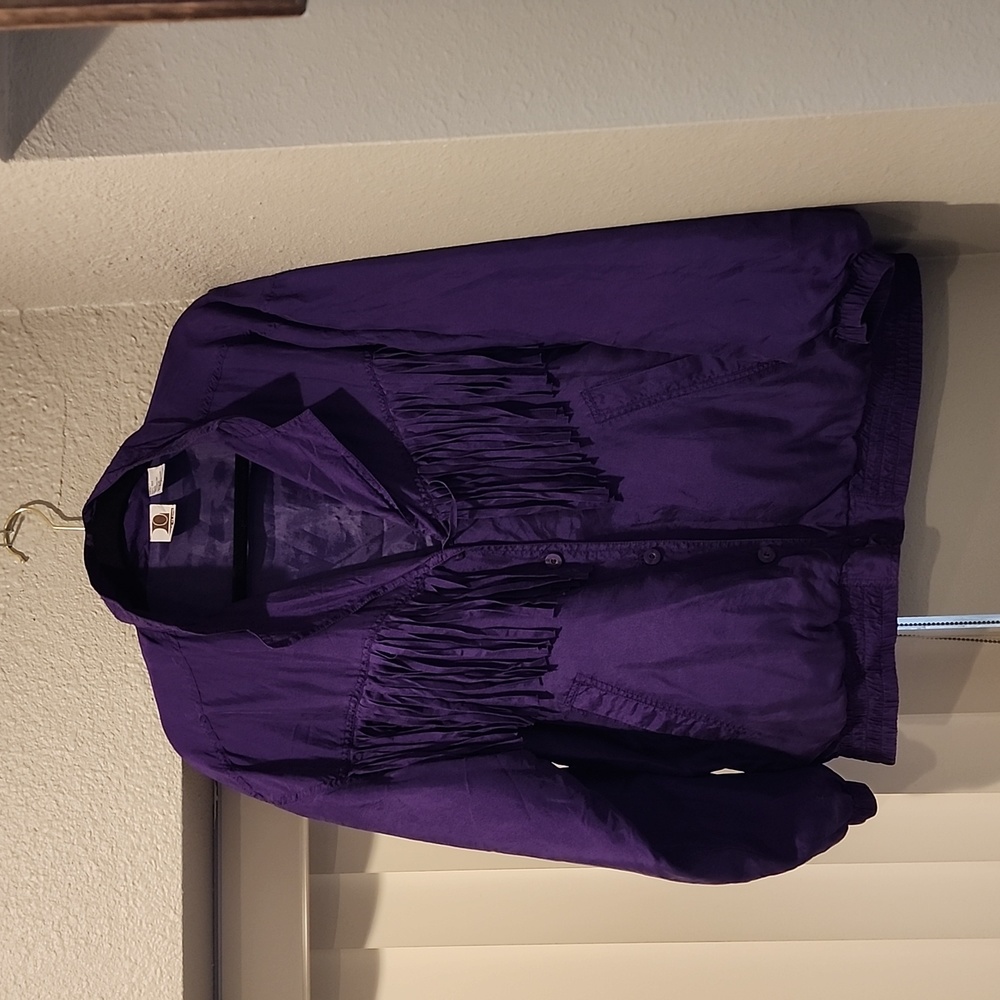 A LATCH ON FRINGE JACKET. SIZE M